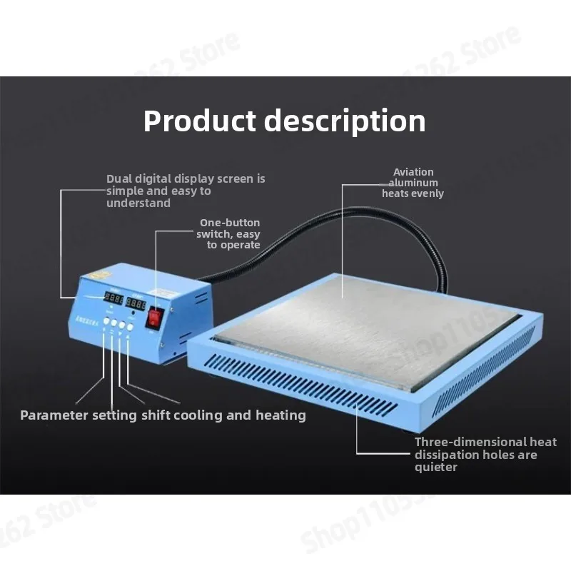 Digital Display Split Constant Temperature Heating Platform, Phone Repair Heating Station, LED Desoldering Station