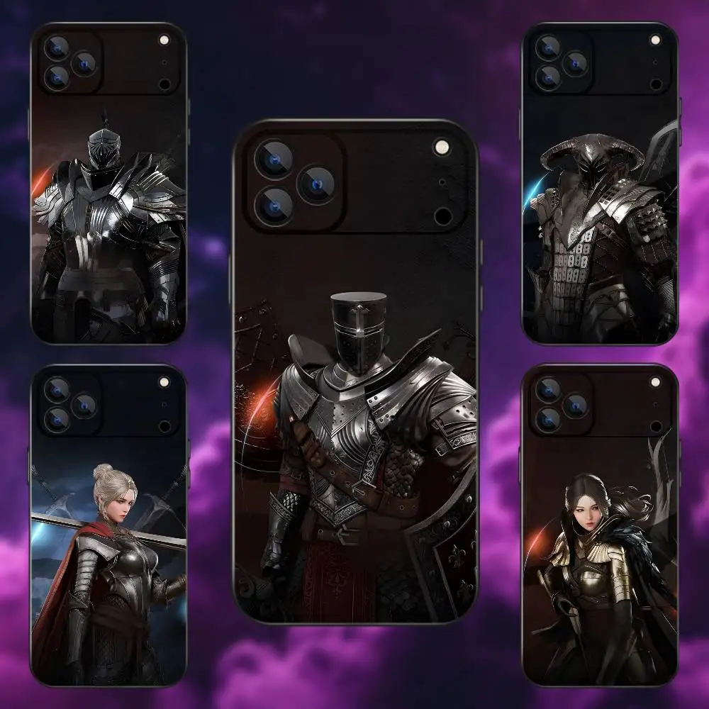 Funda de teléfono N-Night C-Crows Game para iPhone 17,16,15,14,13,12,Pro,Max,Plus,E,SE4,Air,Mini caja suave negra