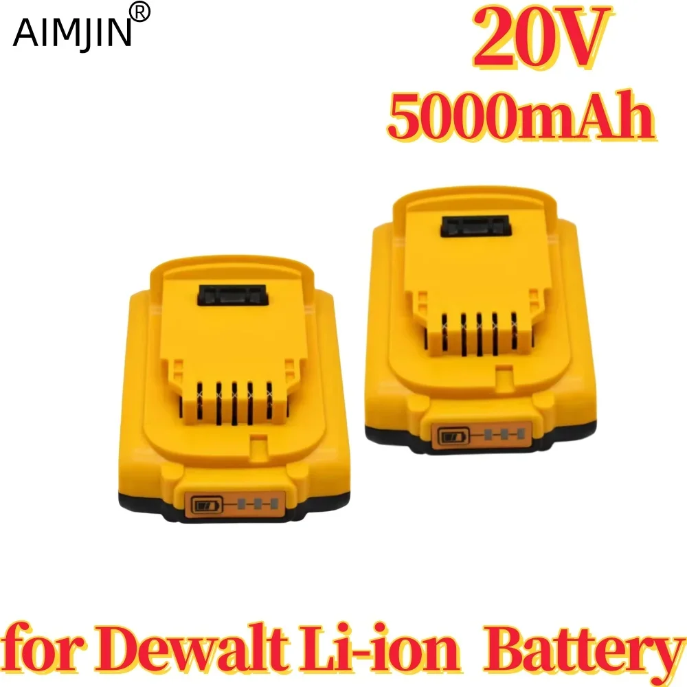 

20V 5000mAh DCB200 Li-ion Rechargeable Power Tool Battery for Dewalt DCB203 DCB181 DCB180 DCB200 DCB201 DCB201-2 L50