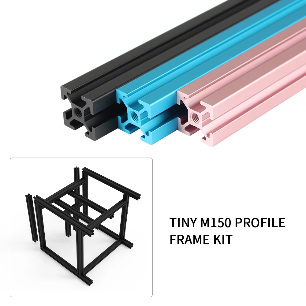 FYSETC tiny -M3 d printer frame kit 2020 Black Blue Pink European standard micro tiny frame profile kit for tiny-M 3d Printer