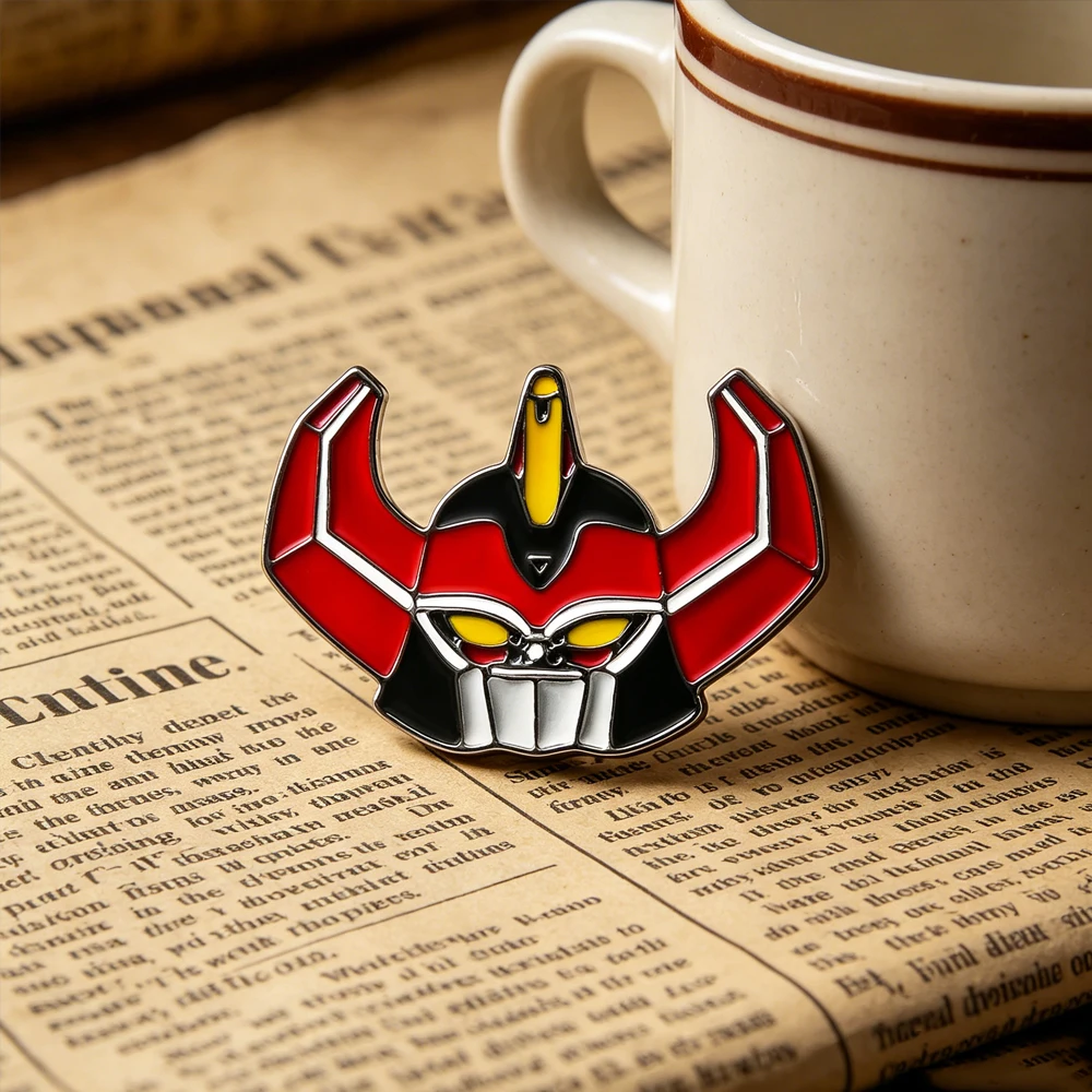 Catuni Anime Dinosaur Warrior Helmet Enamel Badge Green Warrior Member And Giant Beast Collar Badge Classic Anime Jewelry Gift