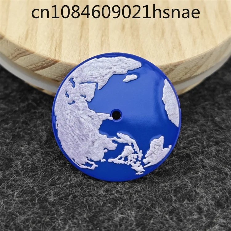 Orologio meccanico NH35 quadrante Blue Planet Earth Orologio NH36 Space Earth Dimensioni superficie 28,5 mm