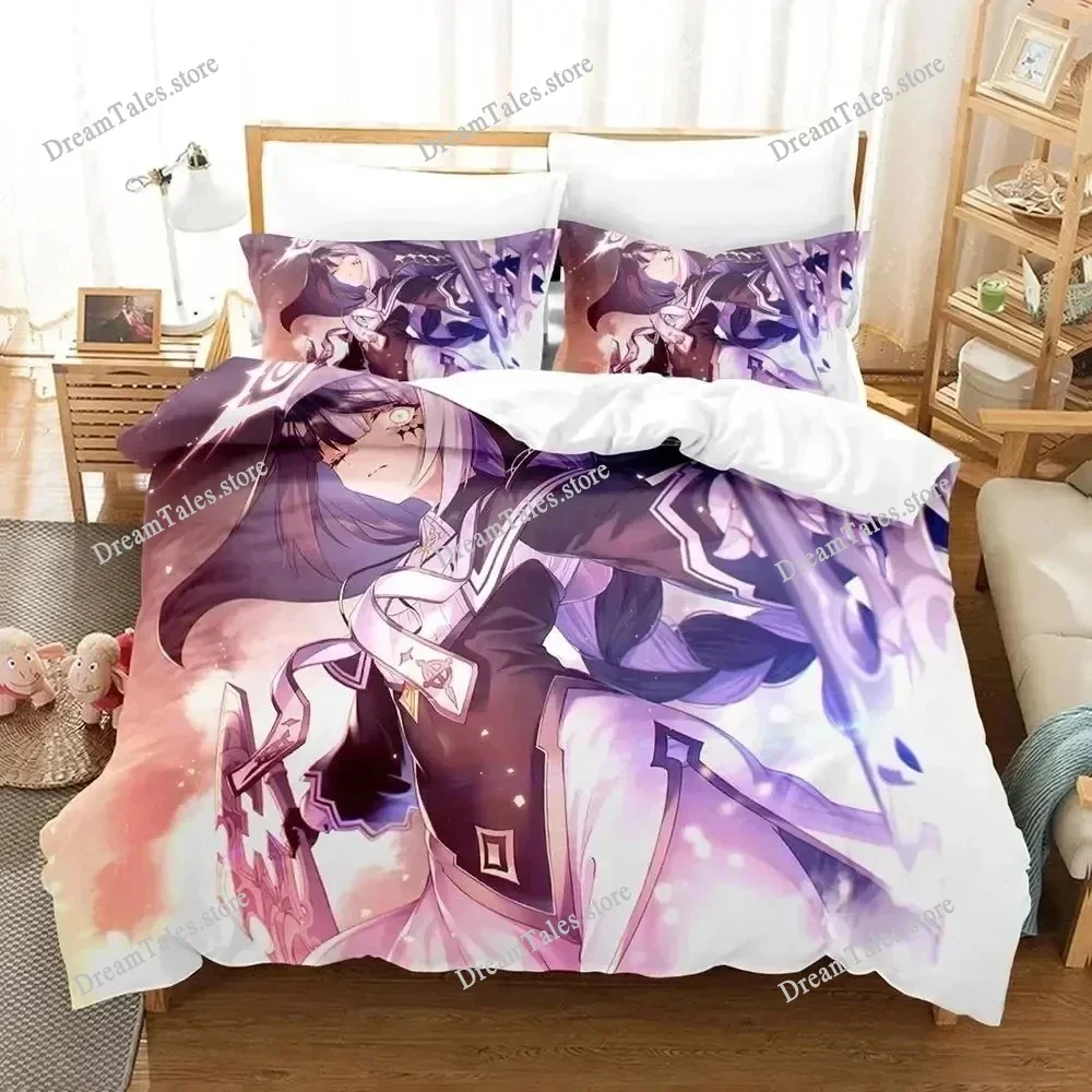 

3D Printed Anime Blue Archive Bedding Set Boys Girls Twin Queen Size Duvet Cover Pillowcase Bed Kids Adult Home Textileextile