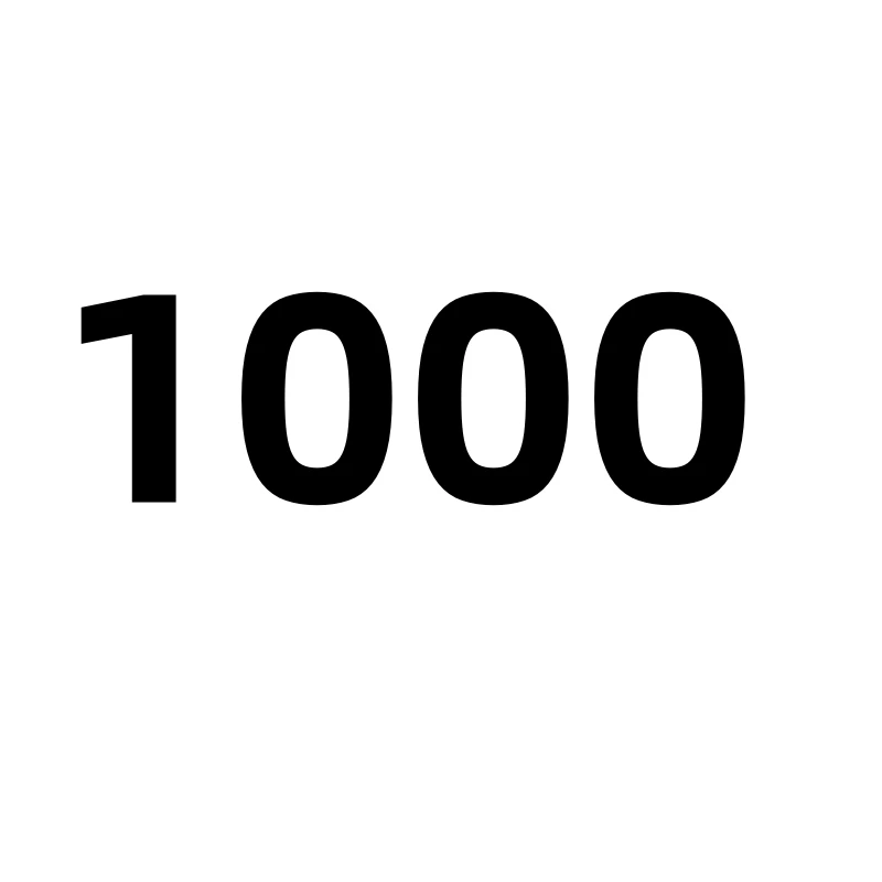 1000 pay on your order&Extra fee