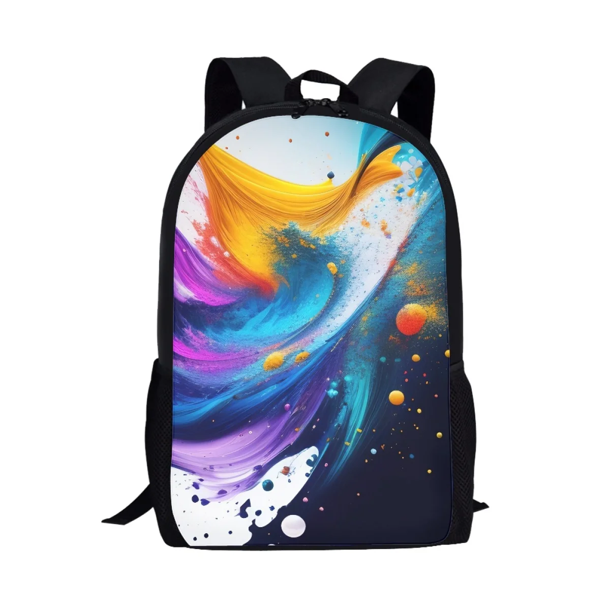 Cor fresca na moda 3d imprimir sacos de escola para meninos meninas moda mochila escolar adolescentes estudante bagpack portátil