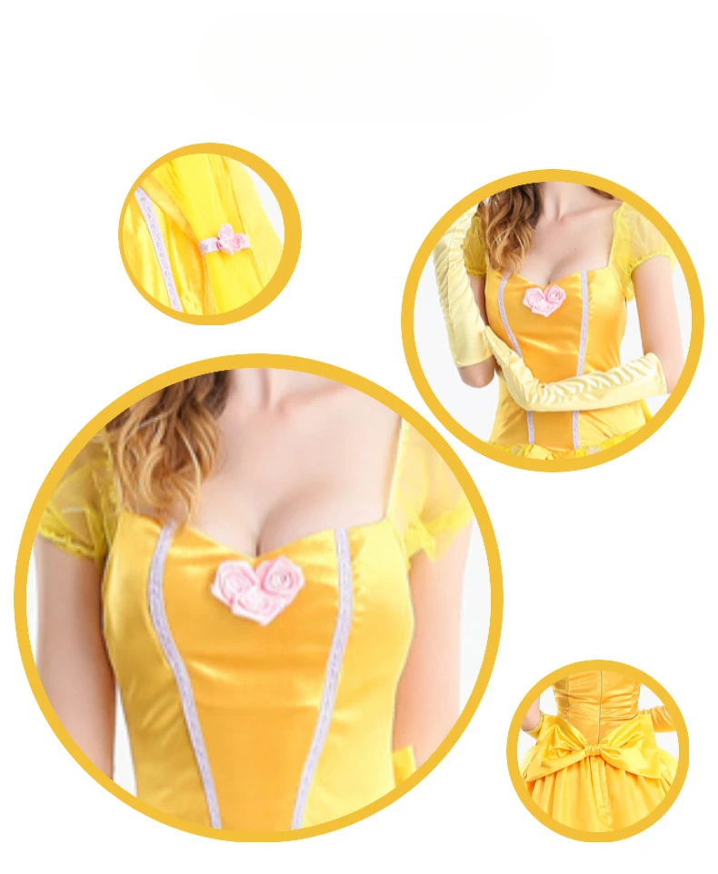 Vestido de princesa de belleza para mujer, vestidos largos, disfraz de Halloween, uniforme de fiesta de carnaval, regalos de cumpleaños