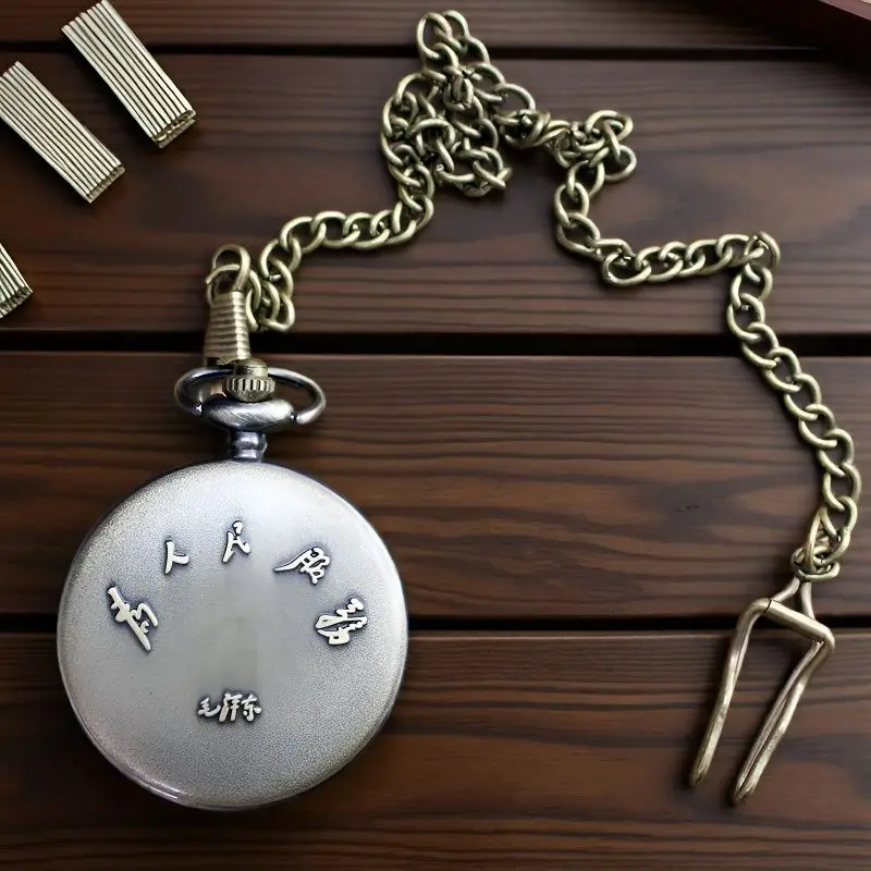 الصين الهدايا التذكارية الجد العتيقة Steampunk خمر غطاء الوجه الكبير ساعات الجيب الكوارتز قلادة قلادة على مدار الساعة للرجل المرأة