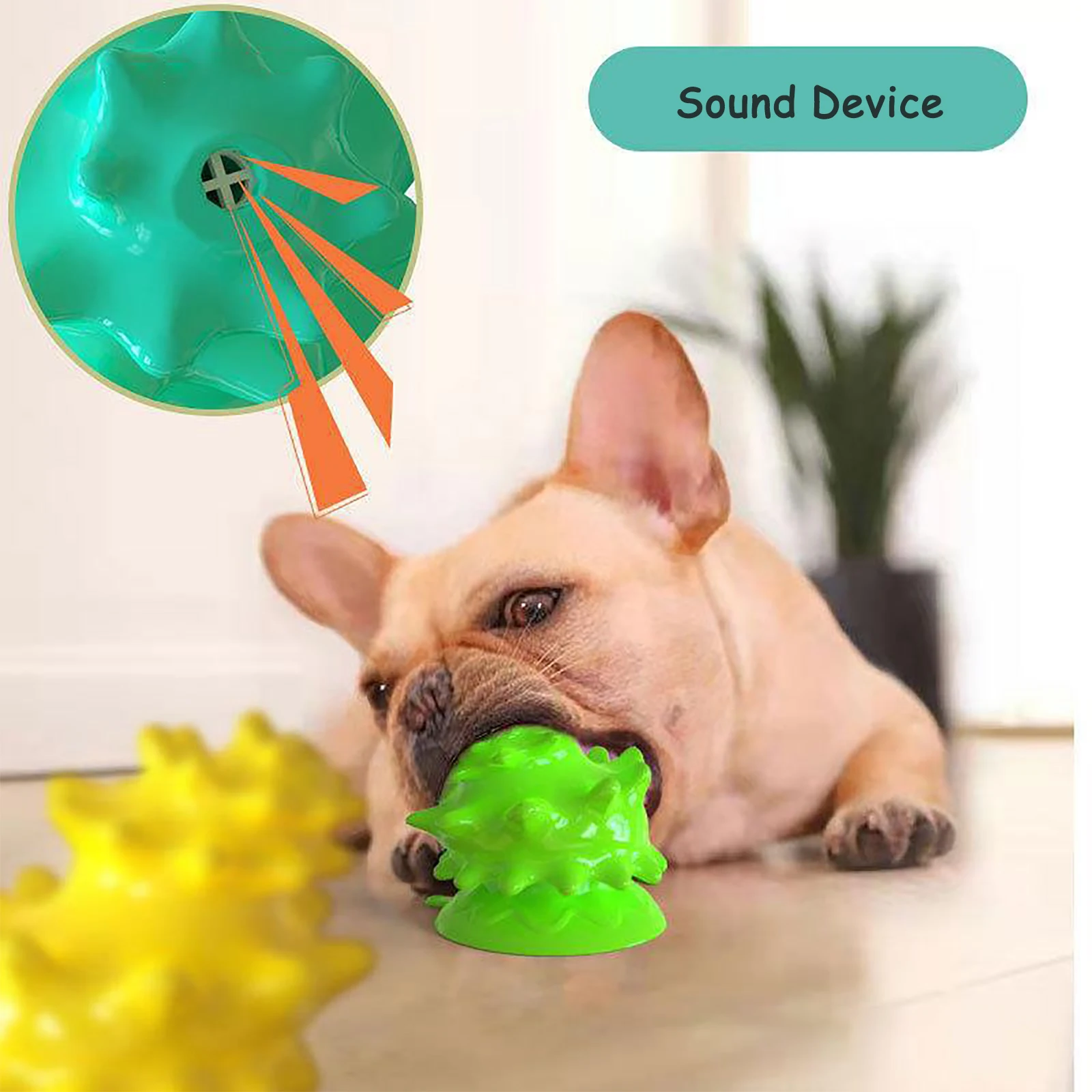 

Pet Dog Ball Toys Cat Puppy Sounding Toy Squeaky Tooth Cleaning Ball Training Pet Teeth Chewing Toy Thorn Balls Accessories