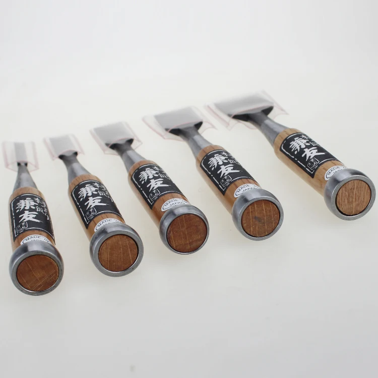 Japanese imported joinery chisel woodworking shovel flat chisel chasing half round flat carving knife