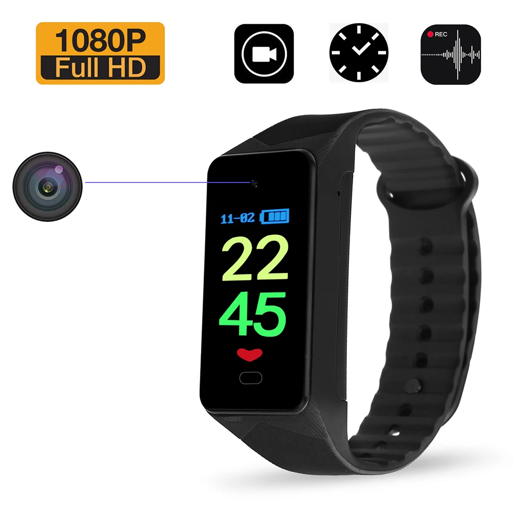 Bracelet Camera Recorder Watch Recorder Watch HD Noise Reduction Voice Activated Wristband Camera Recorder Bracelet for Meeting