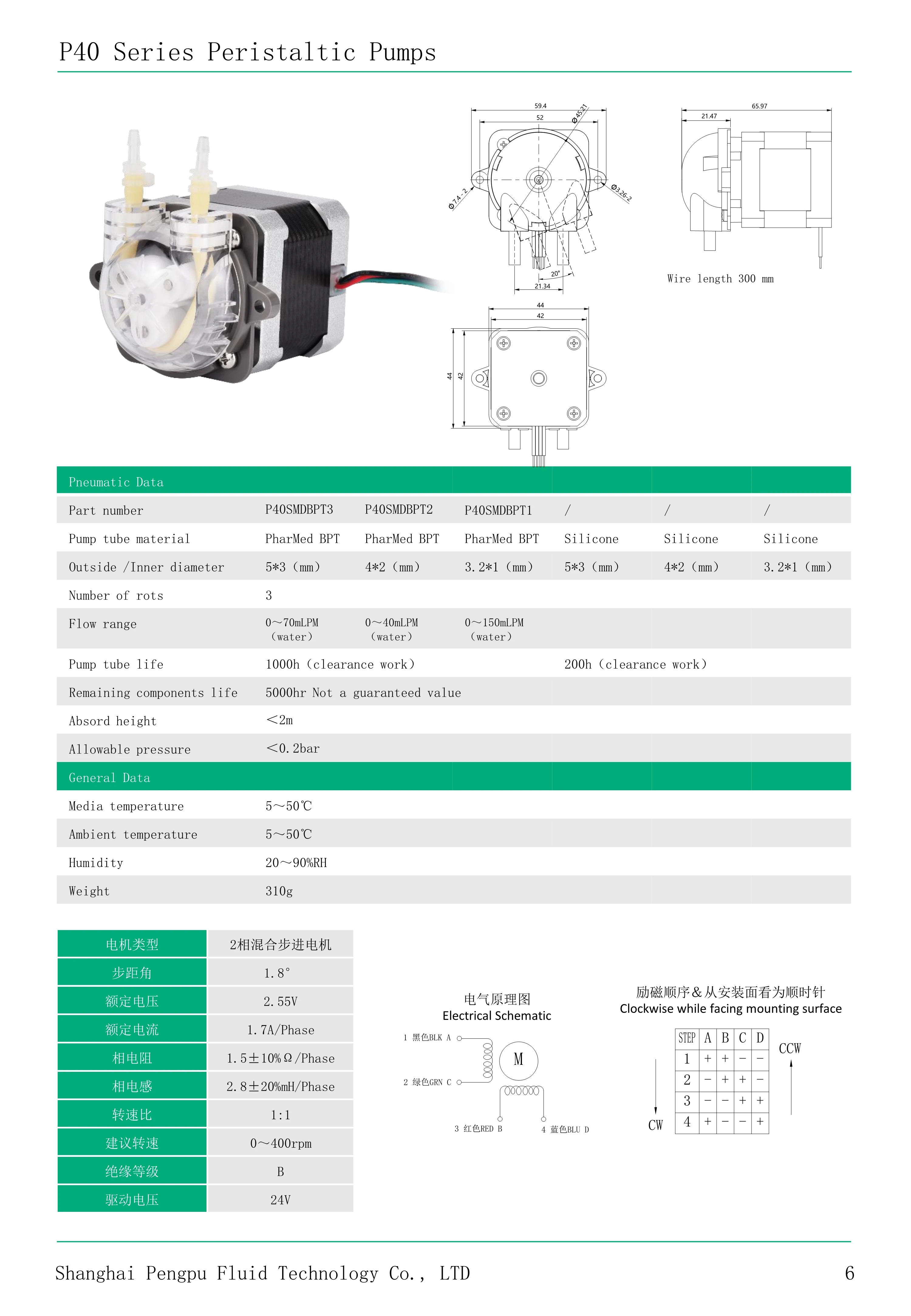 PENGPU 24V Mini Peristaltic Pump High Precision 70mLPM Stepper Motor Micro Water Pump BPT Pipe Low Pressure OEM Customizable