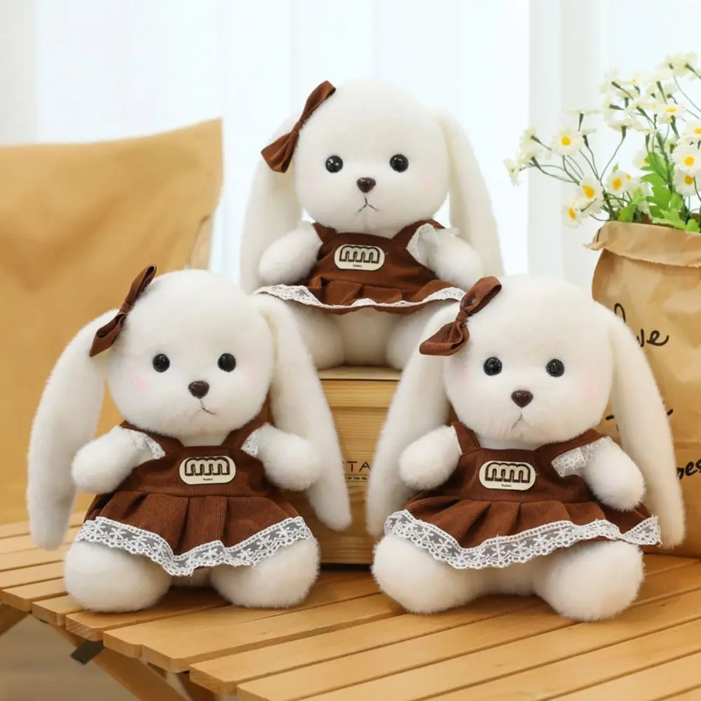 

Stuffed Mela Rabbit Plush Toy Cartoon Animal Soft Animal Dressed Bunny Doll Cute Kawaii Sweater Rabbit Soft Doll Birthday Gift
