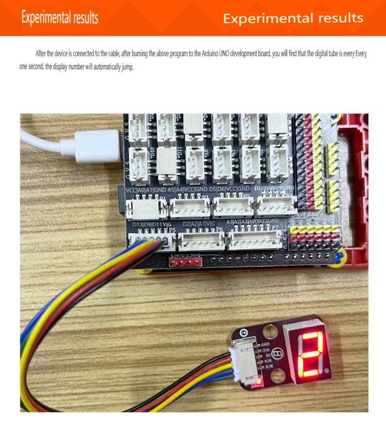 Módulo de tubo digital de um bit, display LED de registro de mudança driver 74HC595A compatível com bloco de construção LEGO