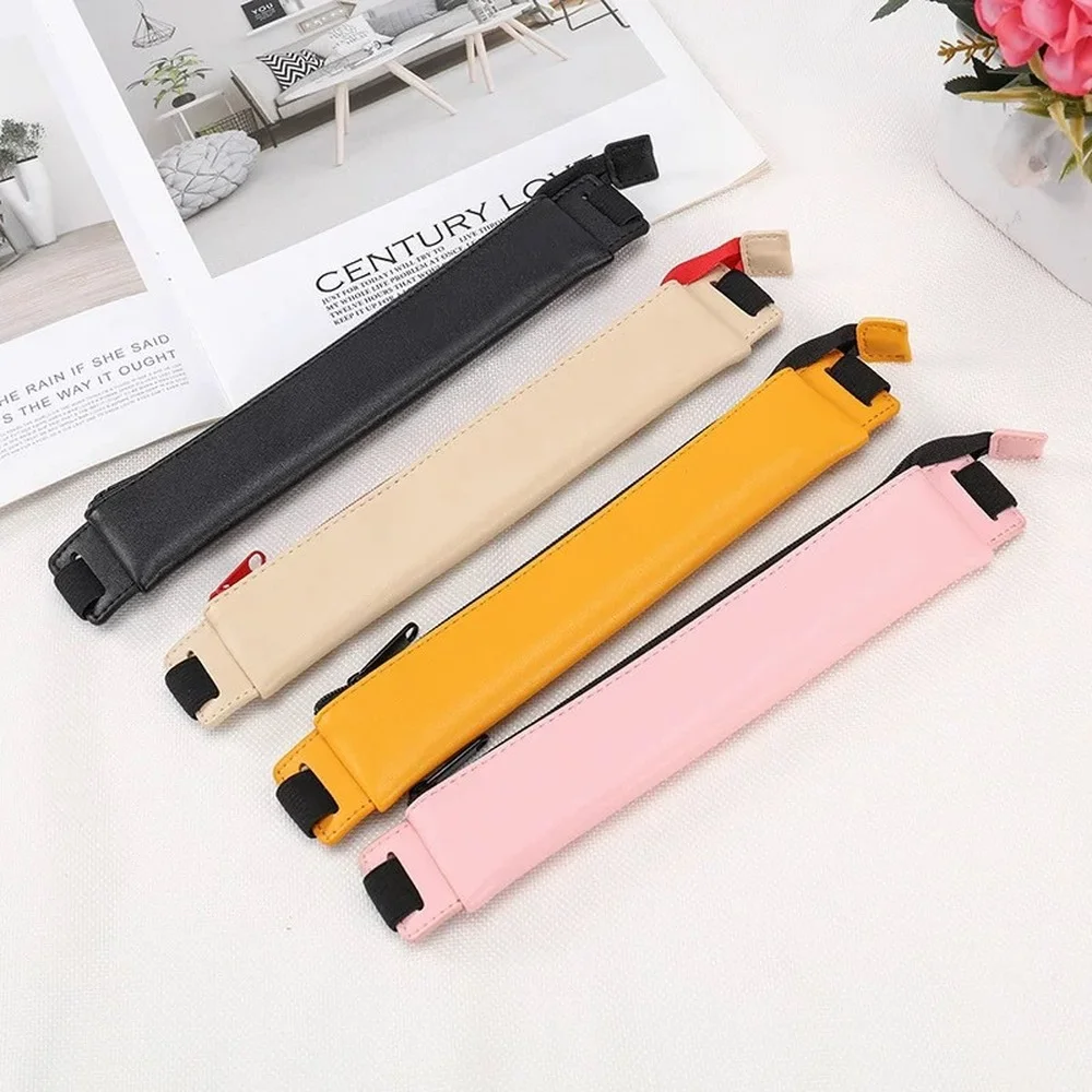 PU Leather Elastic Buckle Pencil Cover Sleeve Case for Book Notebook Pens Holder Bag Sleeve Touch Screen Pen Organizer Bag