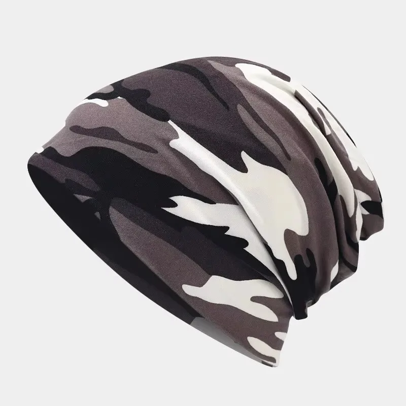 

Autumn Cotton Print Thicken Knitted Hat Warm Skullies Cap Beanie Hat For Men and Women 13