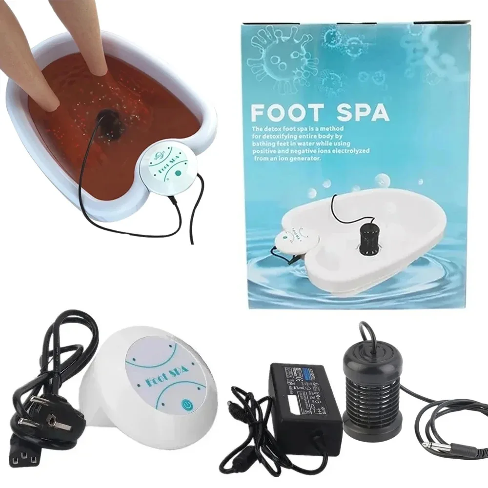 Detox Ionic Foot Spa Bath Machine Arrays Aqua Vibrant Whirlpool Care Deep Cleanse Footspa Relief Fatigue Detoxifier Massage Bath