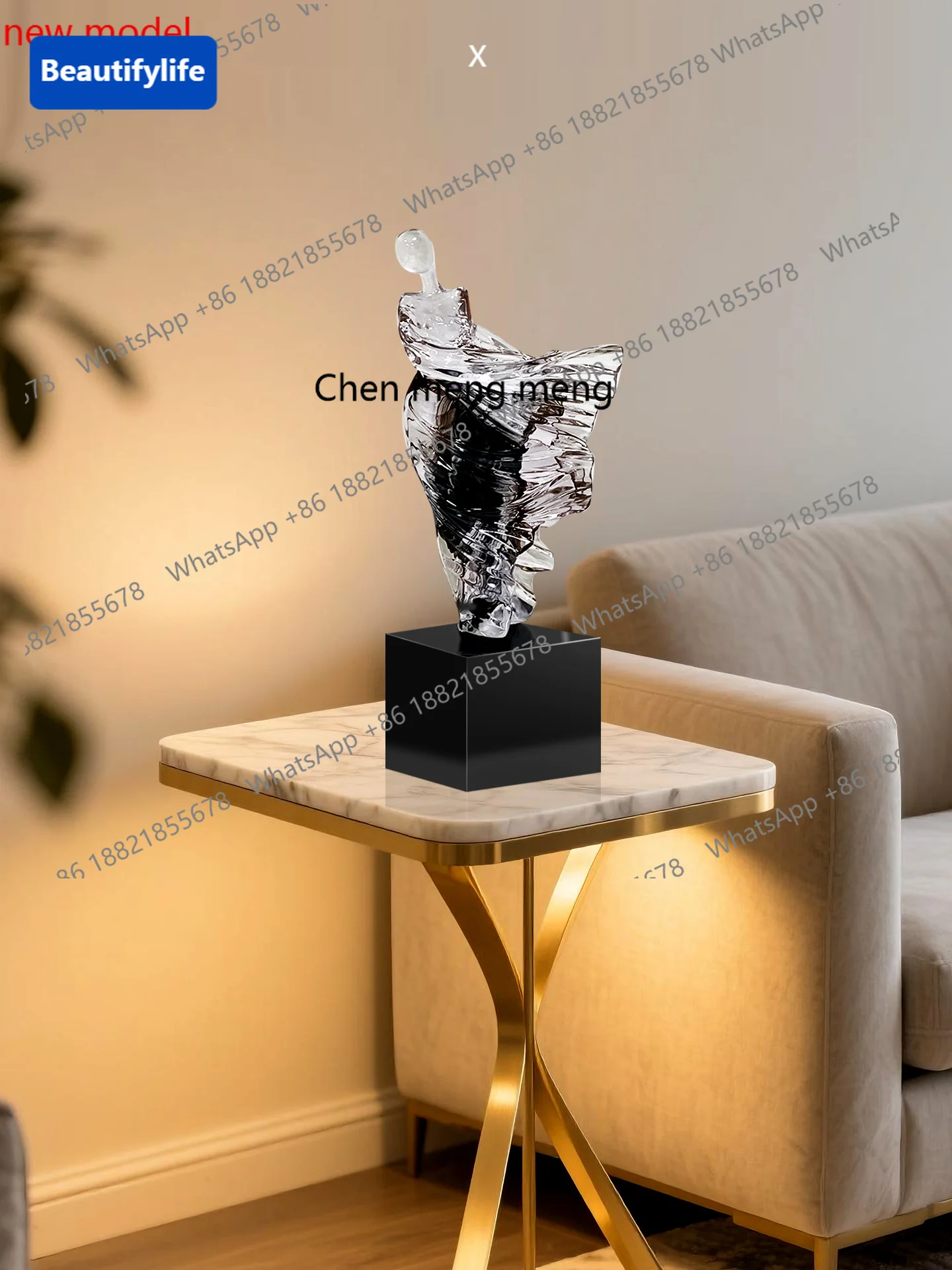 D8000  Modern simplicity, character desktop ornaments, hotel, home living room entrance soft decoration artwork
