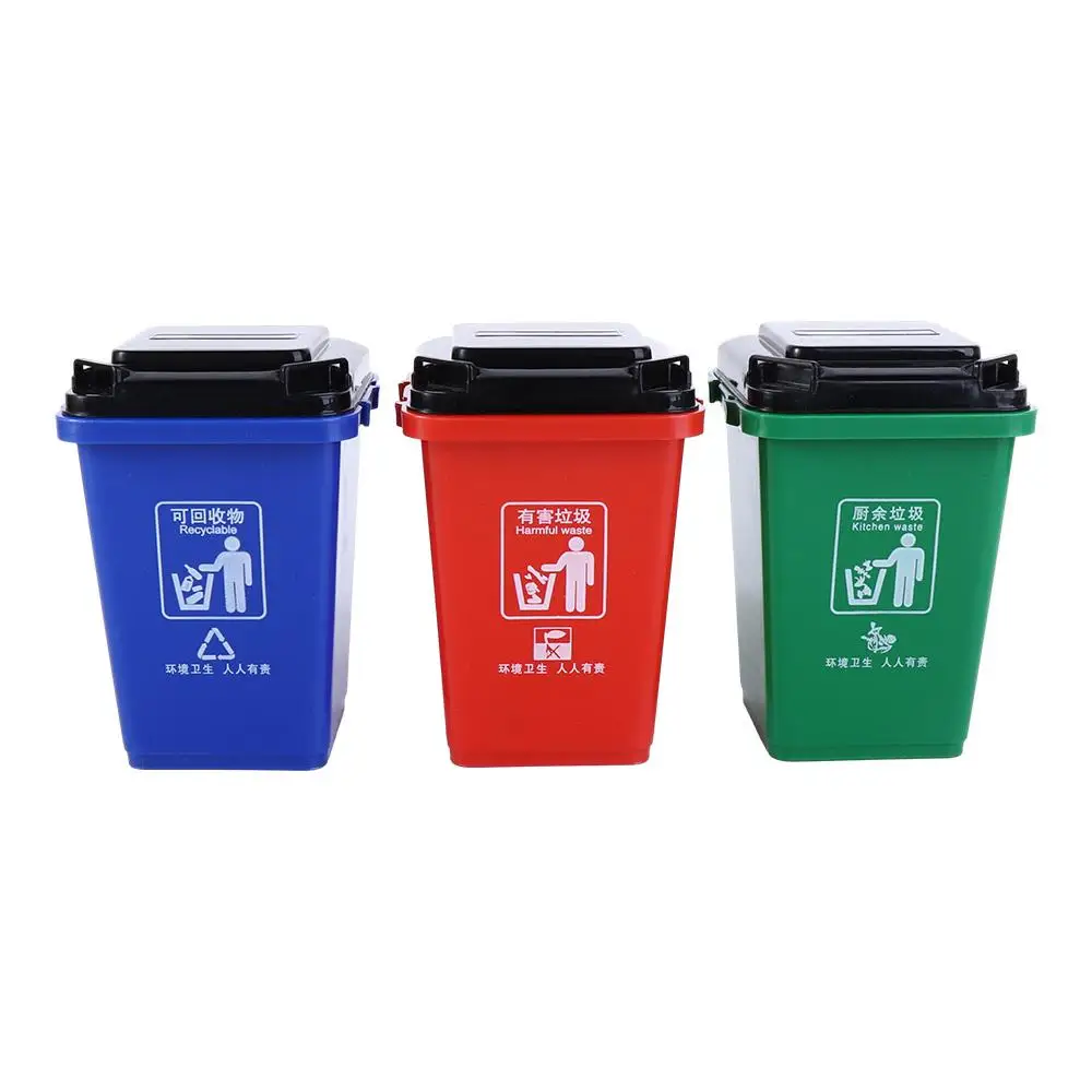 Desktop Organizer Home Storage Can Mini Garbage Sorting Decor Toys Pen Organizer Mini Waste Bin Mini Trash Can Trash Can Model