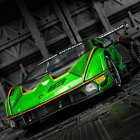 1:24 Lamborghini SCV12 alloy rally car model car ornament collection, doors and engine hood, trunk can be opened