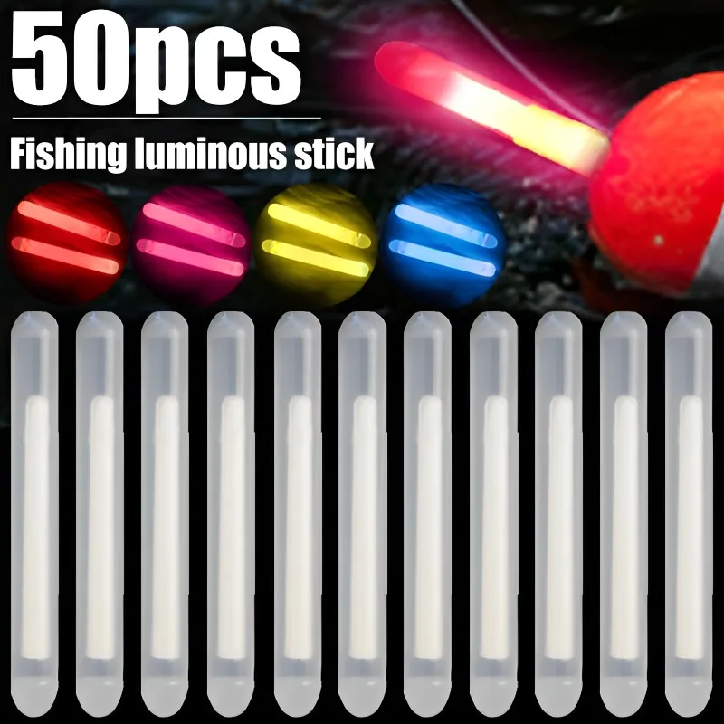 2.5/4.5mm Fireflies Fluorescent Lightstick Light Fishing Float Rod Lights Dark Glow Stick Useful Fishing Fluorescent Lightstick