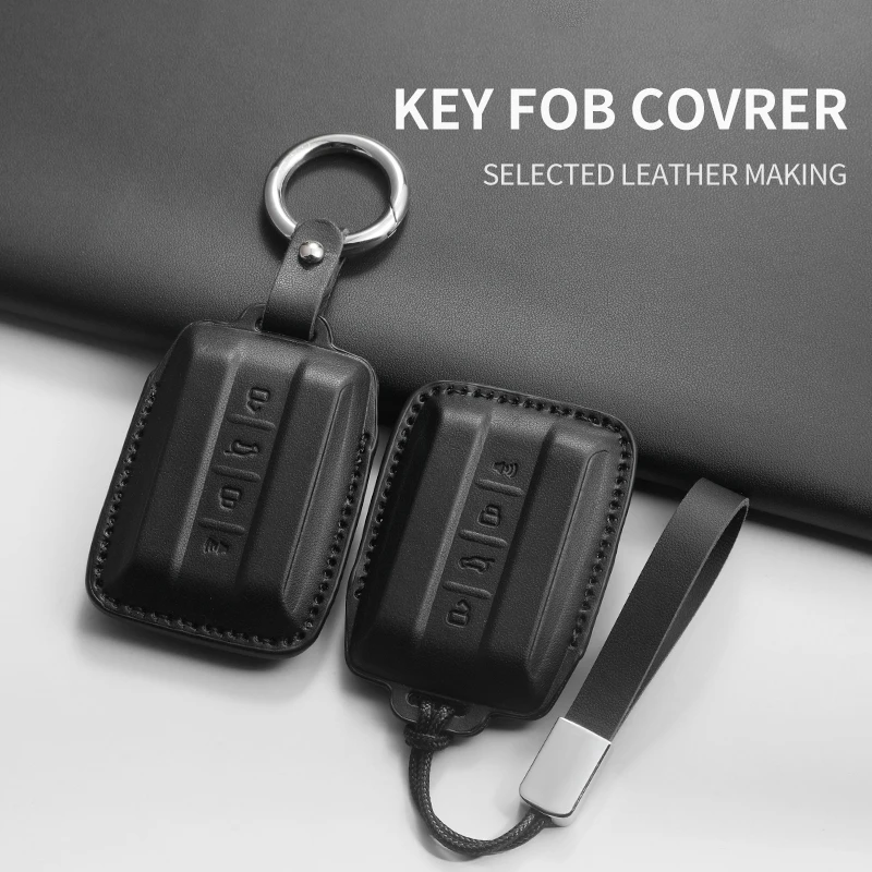 Car Key Fob Cover Custom Fit For All Great Wall Tank Series, Compatible With Tank 300, 400, 500, 700, Hi4-T & Cyber Edition Key