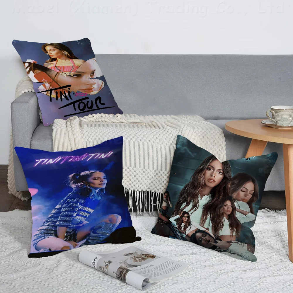 Martina Stoessel TINIPillow Covers Cartoon Sofa Decorative Home Double-sided Printing Short Plush Cute Cushion Cover