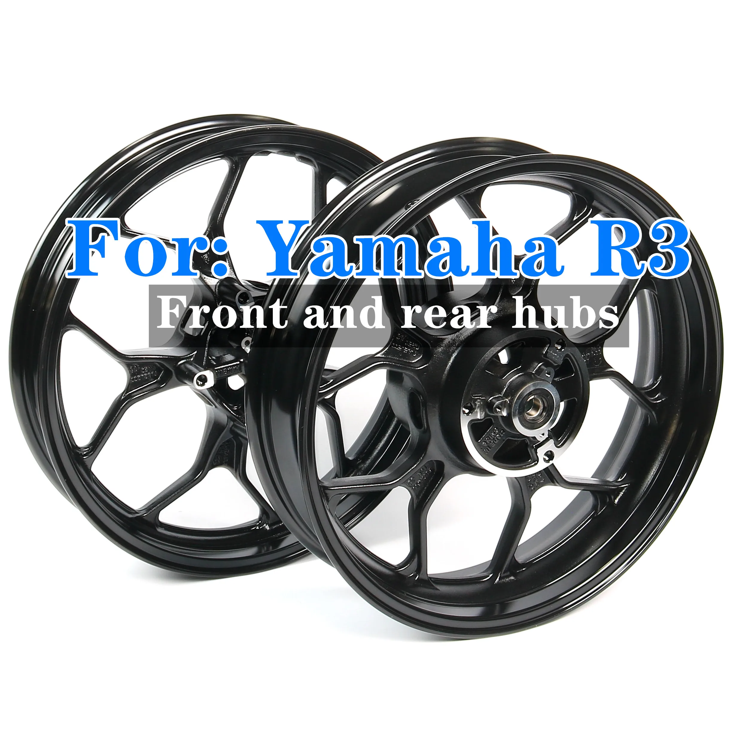 Motorcycle Wheel Rim  For YAMAHA R3 2015 2016 2017 2018 2019 2020 2021 2022 2023 2024 Black Aluminum Alloy High Quality