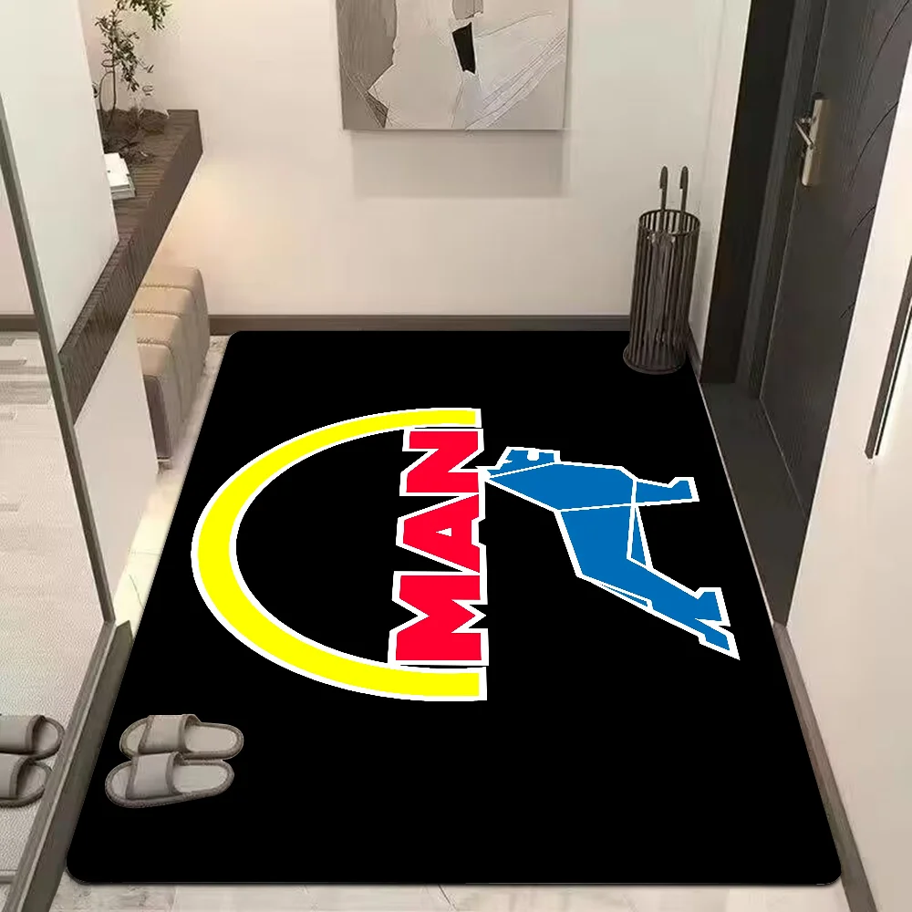 Man Truck Door Mat Washable Non-Slip Living Room Sofa Chairs Area Mat Kitchen Bedside Area Rugs