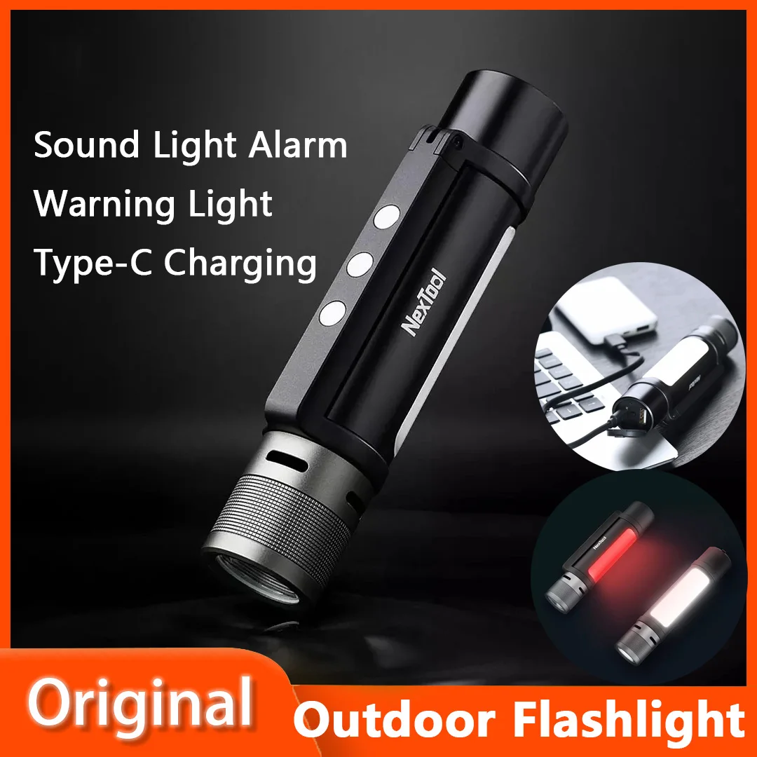 YOUPIN Nextool outdoor 6-in-1 thunder flashlight portable multi-function flashlight travel power bank Signal warning light