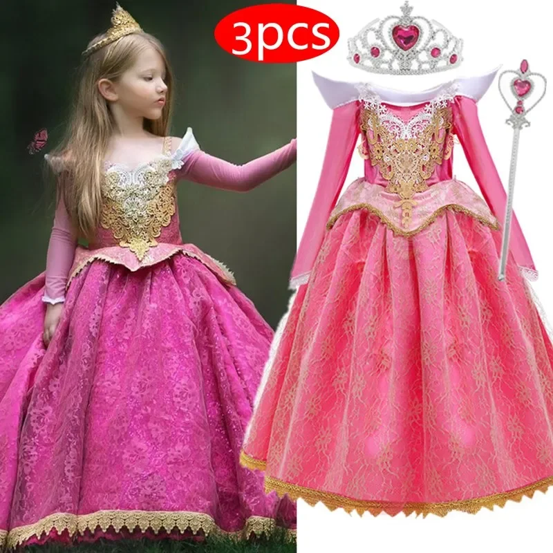 Cosplay Dress for Girl Halloween Girls Costumes Princess Disguise Children Carnival Clothing Drama Robe Kid Party Dress