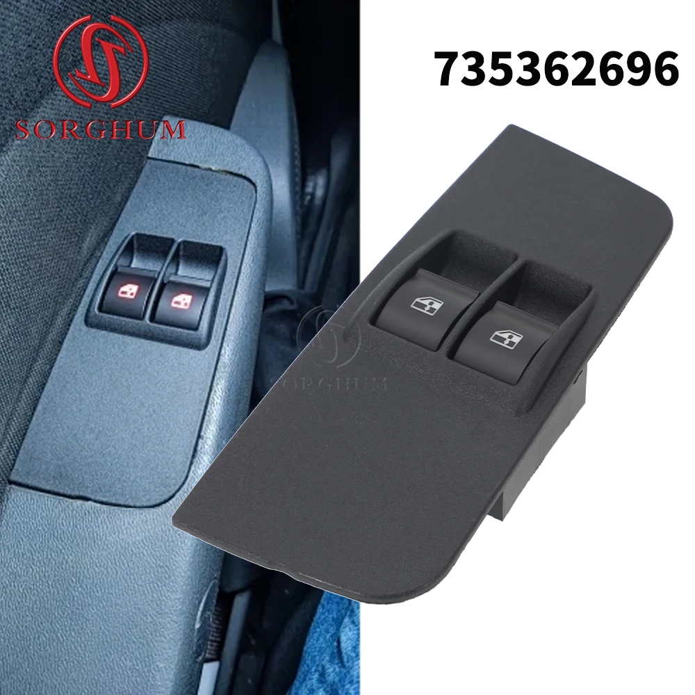 735362696 Interruptor Maestro de Control Eléctrico para Ventanillas Fiat Strada Mobi Idea Argo Grand Siena 2012-2019 Botón Elevavidrios