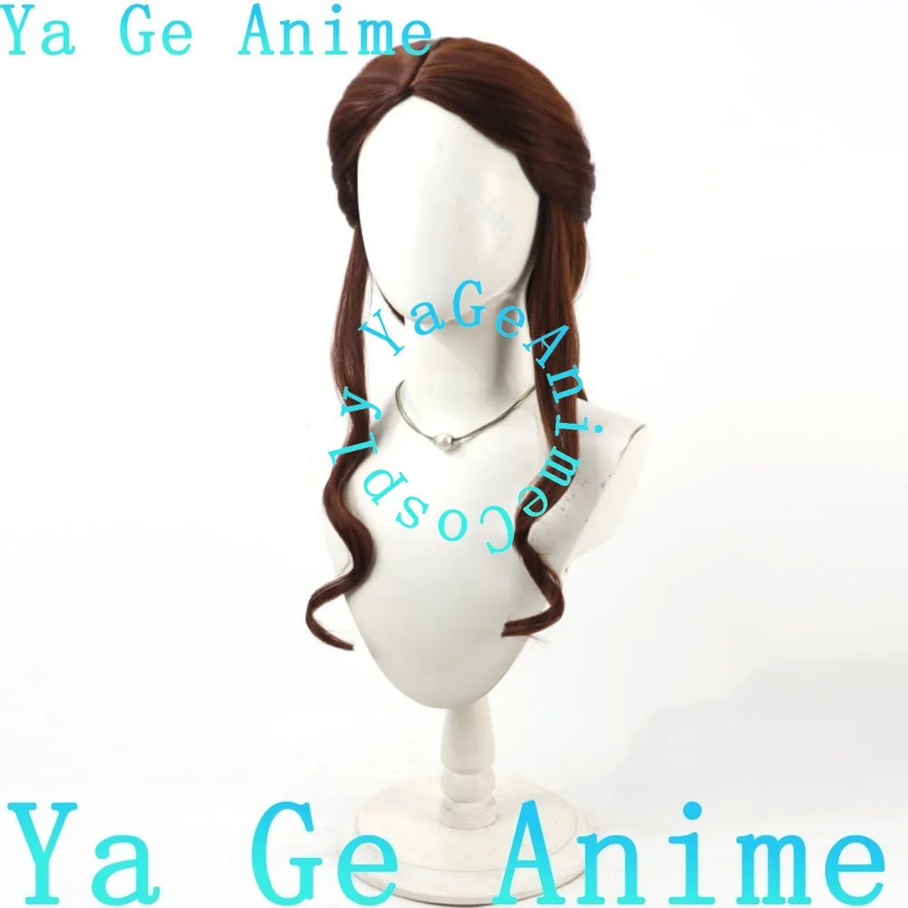 Ya Ge Anime Store Roulston Girl Cosplay Wig Dark Brown Anime Games Halloween Carnival Party Synthetic Heat Resistant Hair