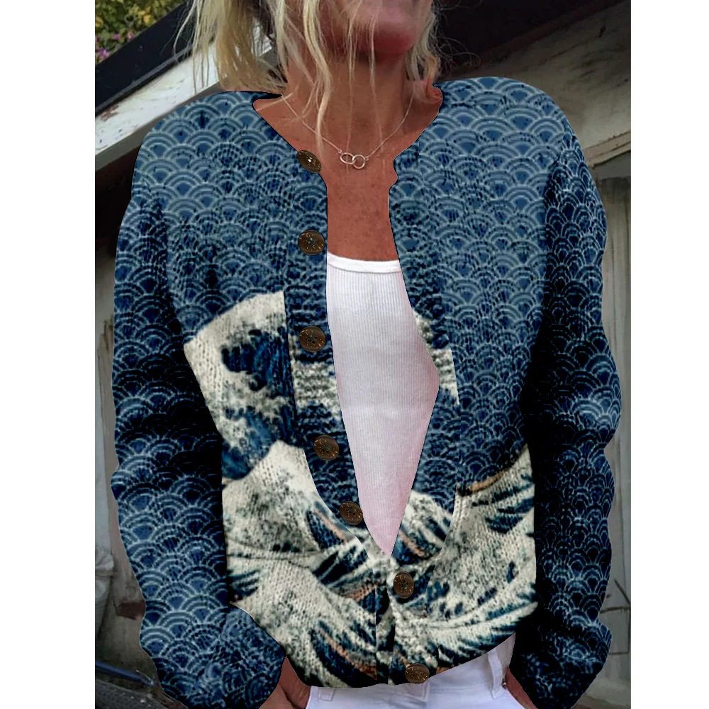 

Autumn Winter Knitted Cardigan Vintage Casual Sweater Japanese Fashion Streetwear Women Sweaters Knit Top Cozy Jumpers Fashion