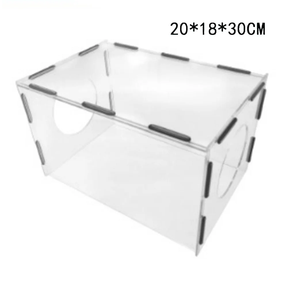 

Grinding Dust Box Acrylic Buffing Dust Hood With 2Holes For Buffing Polishing Engraving Power Tool Accessories