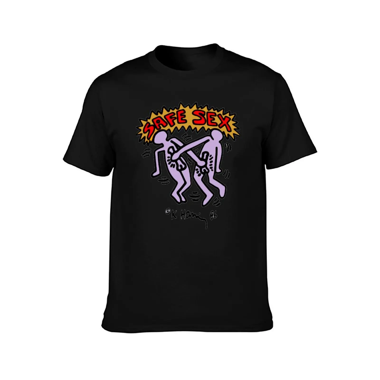 Safe sex shirt T-Shirt plus size clothes cute tops valentines clothes anime clothes men tshirt