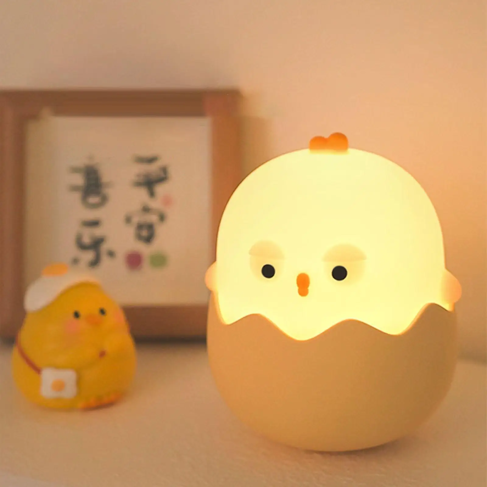 

Ночной светильник с цыпленком из яичной скорлупы, милый светильник для офиса, дома и улицы, детей