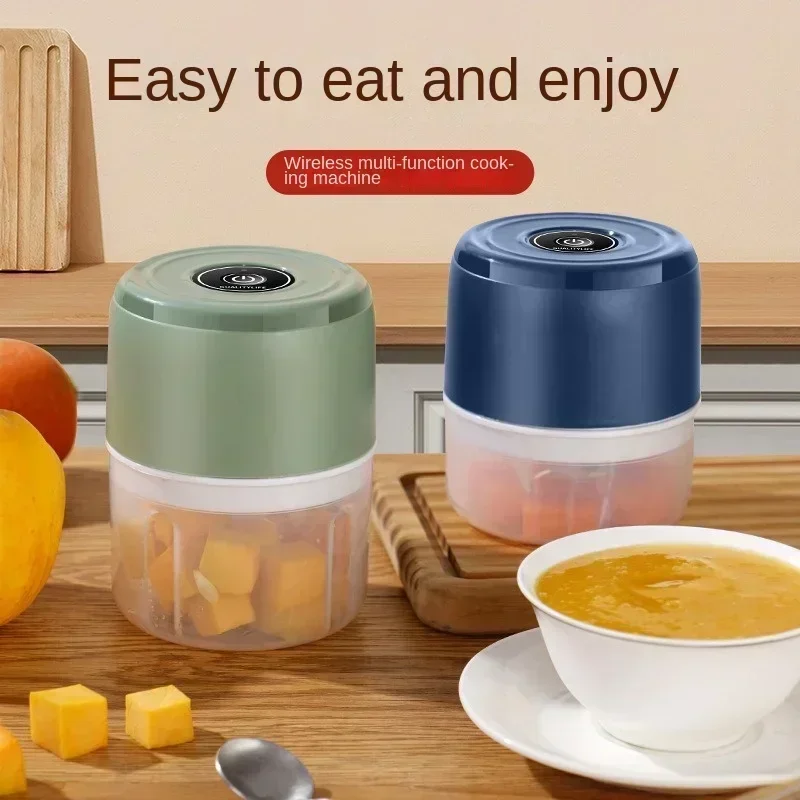 Electric Garlic Mincer USB Mini Home Garlic Cutter Garlic Crusher Meat Grinder Vegetable Crusher Chopping Food Quickly Easily