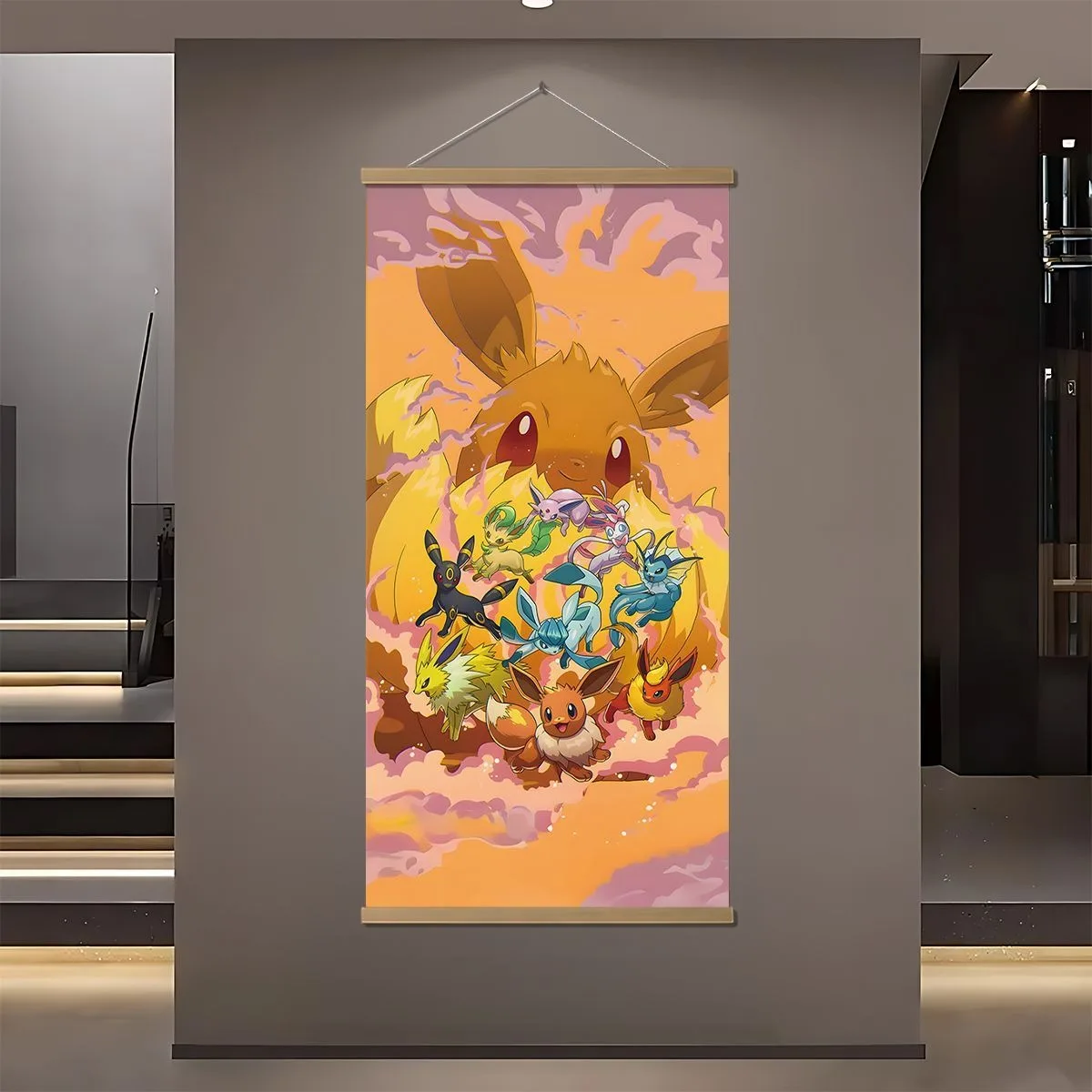 Pok é mon Cartoon Superb Room Decoration Entrance Bedroom Living Room Gift Dormitory Corridor Store Wall Hanging Painting
