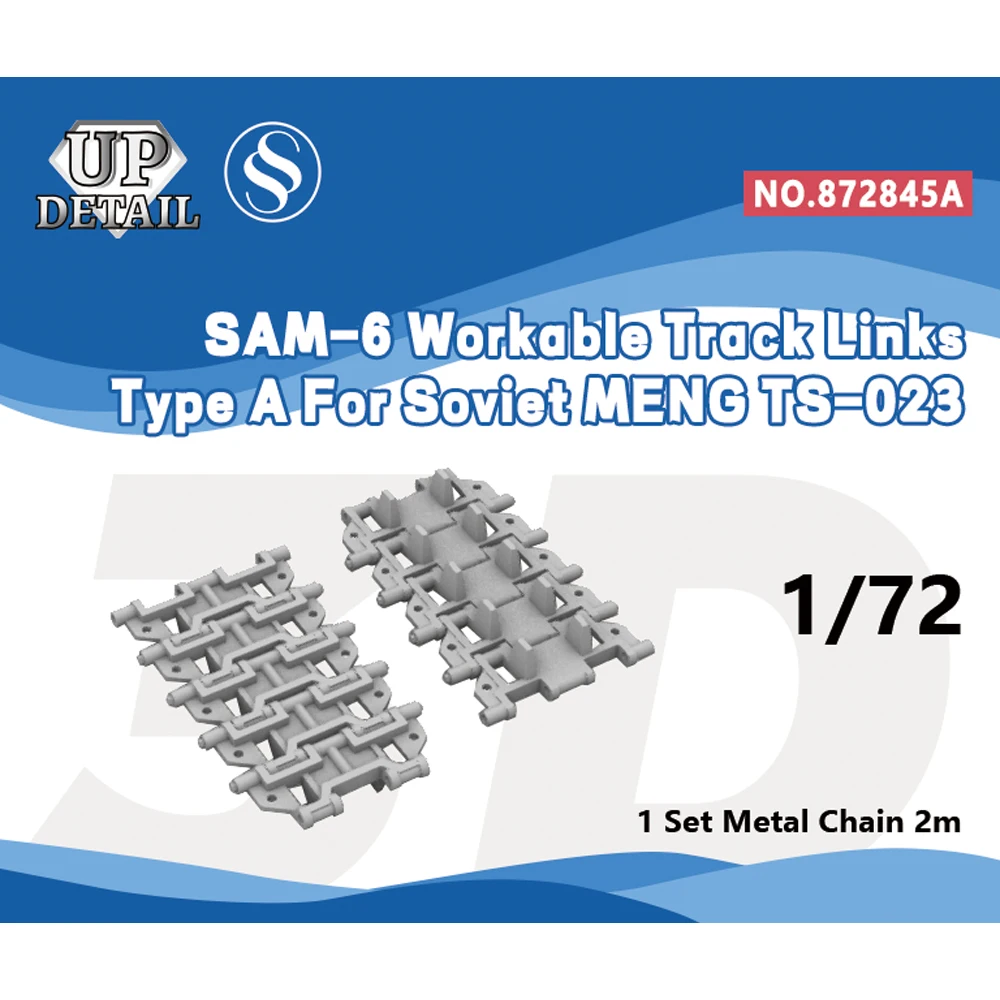 SSMODEL SS845A 1/72 1/35 Model Upgrade Parts SAM-6 Workable Track Links Type A For Soviet MENG TS-023