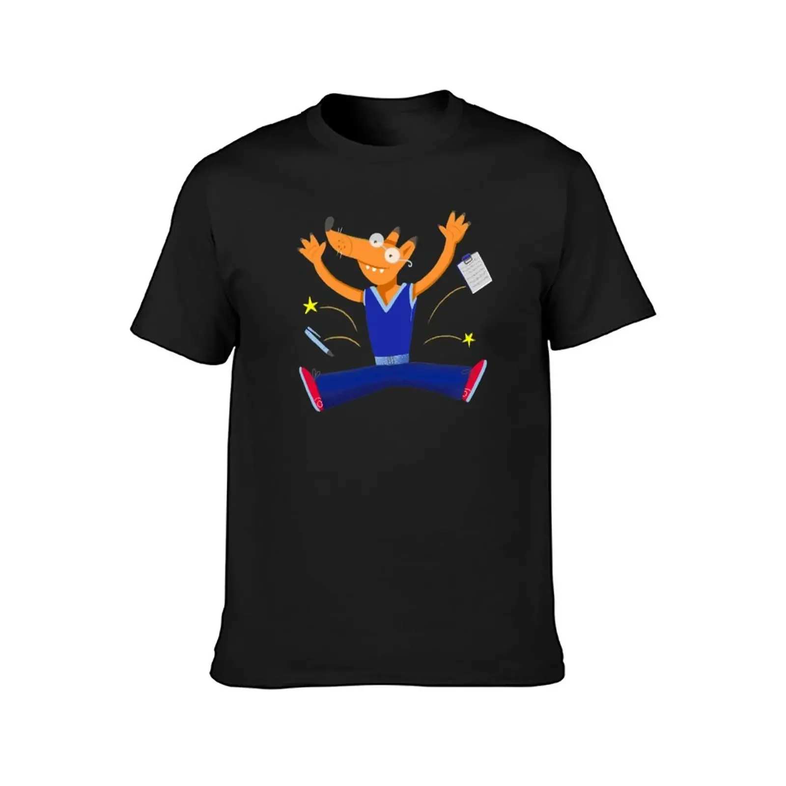 Celebration graduation fox jumping for joy T-Shirt valentines boutique clothes sublime anime clothes Man t-shirt shirts men