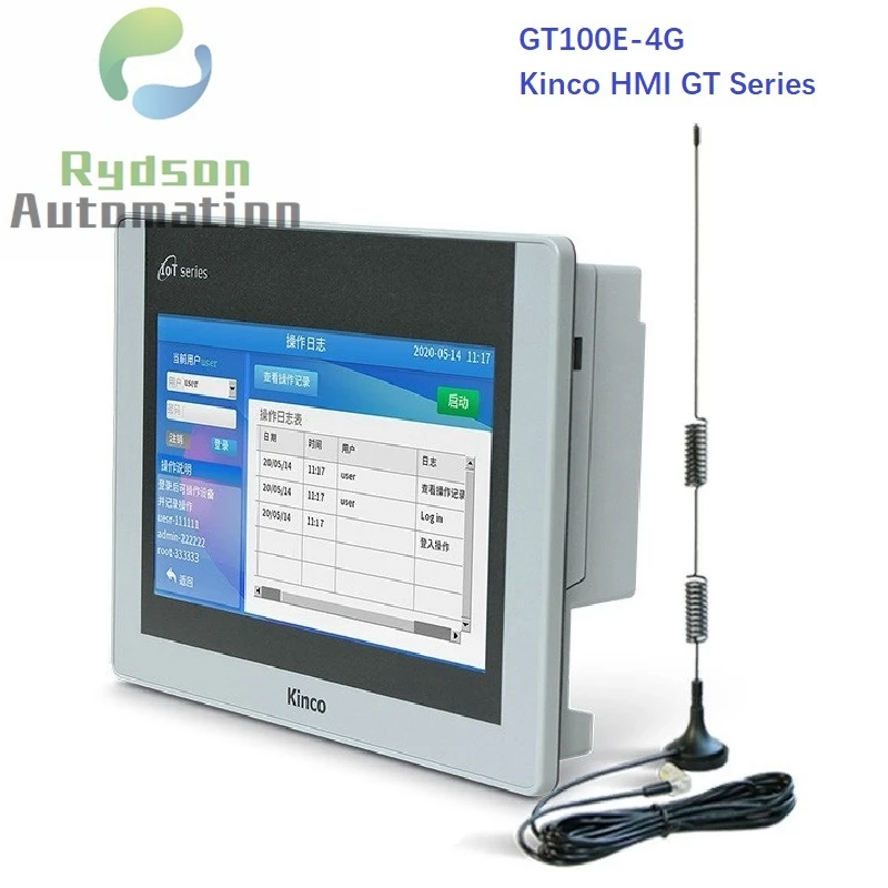 

10.1 Inch Kinco Automation Series Touch Screen HMI GT100E-4G GT100E-WiFi Freescale Industrial CPU ARM RISC 32Bit 800 MHz