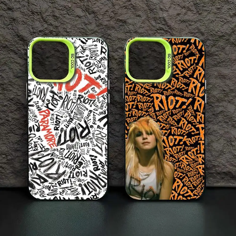 COOL Paramore music Phone Case green IMD Colorful Phone CaseSilver Suitable for iPhone 16 15 14 13 12 11 XS Pro Max