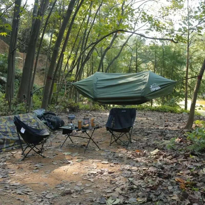 Camping waterproof nylon personalized high quality waterproof swing tent mosquito net parachute hammock