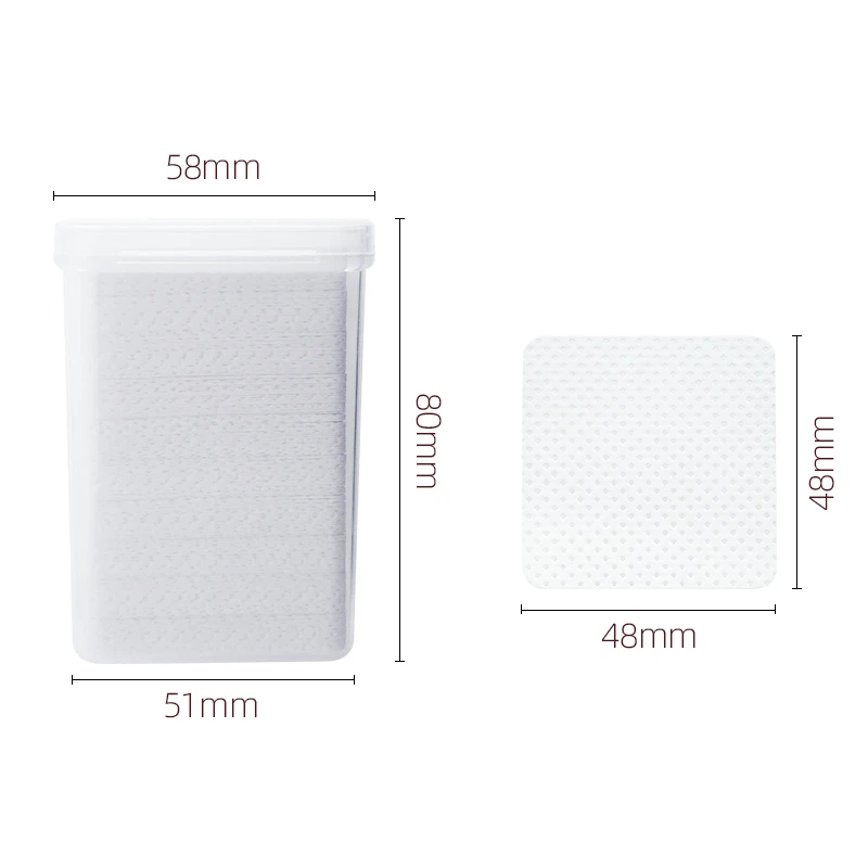 H&L 200 PCS Eyelash Extension Glue Wipes, Lash Glue Cleaning Pads, Cotton Pads for Cleaning Tweezers and Glue Bottle Nozzle
