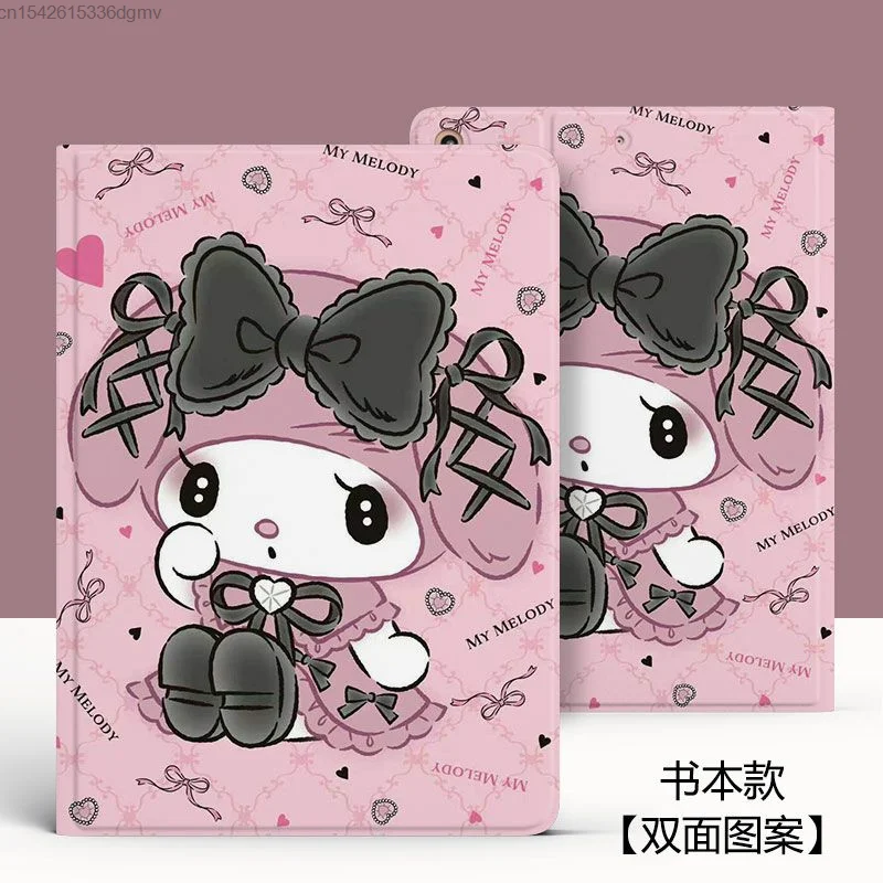 Sanrio My Melody Y2k Ipad Case Tablet Computer Mini5 6 Flip 10.2 Inch Leather Case IPad 10th Generation Cute Anime Cover Korean