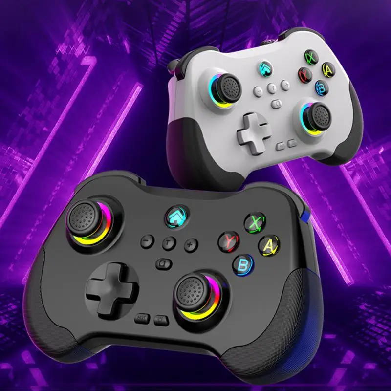 

Для переключателя беспроводная игровая ручка Dazzle Light Dual Hall соматосенсорное макропрограммирование ПК Android геймпад аксессуары для игр