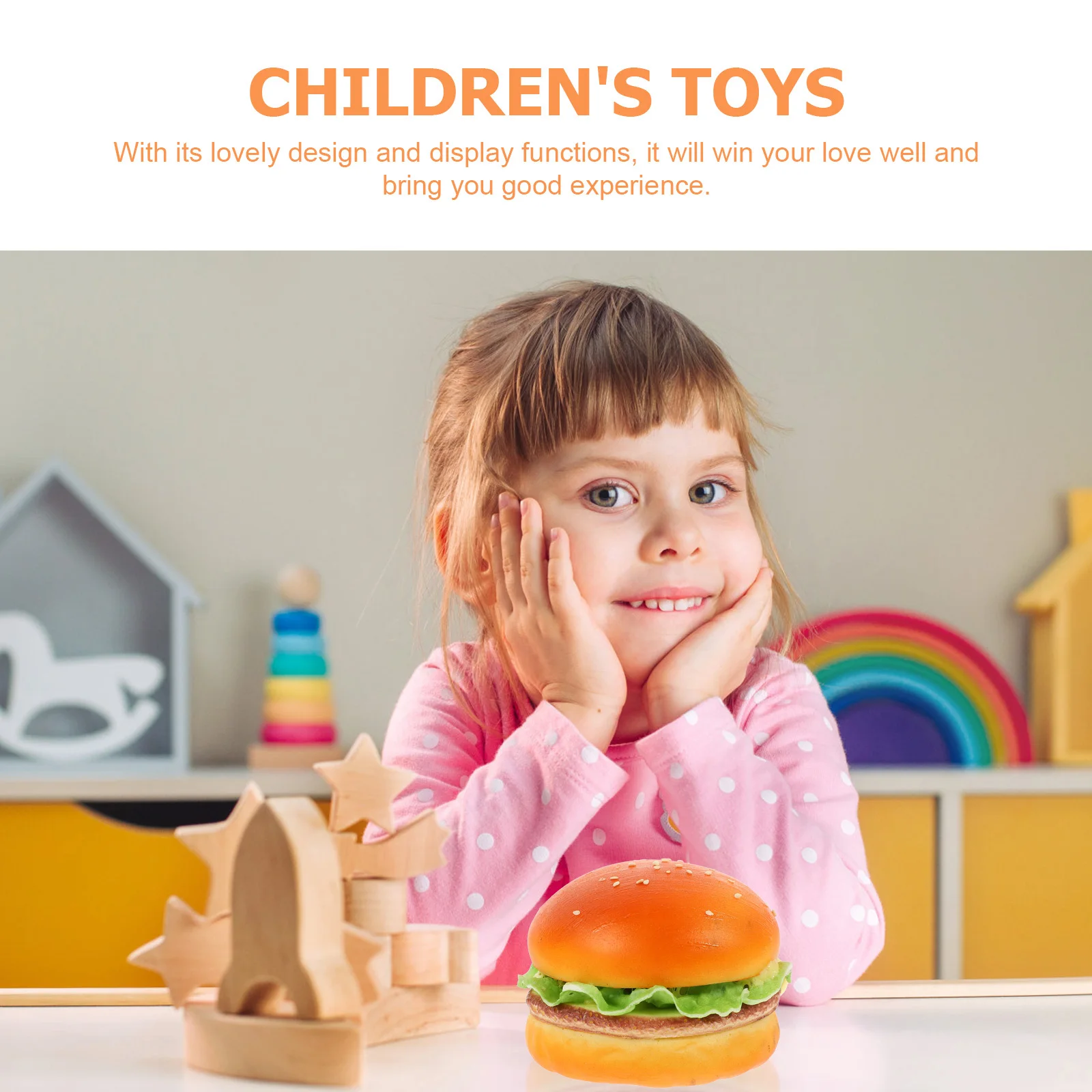 

Fake Burger High-Grade Pu Realistic Food Props For Dessert Shop Display Decor Home Kitchen Party Photography Burgers