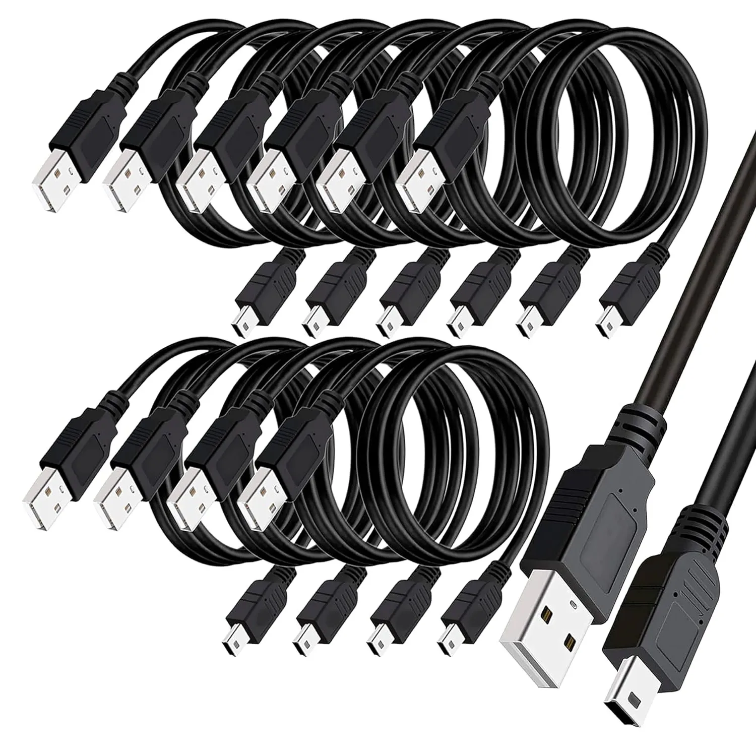 

1000 шт. мини-USB-кабель USB 2.0 к Mini-B 5-контактный кабель для зарядного устройства для MP3 MP4-плеер, цифровая камера, кабель Mini USB 2.0