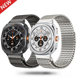 Magnetic Metal Band for Samsung Galaxy Watch Ultra 47mm Stainless Steel Men Loop Strap for GALAXY 47MM ultra Bracelet Correa