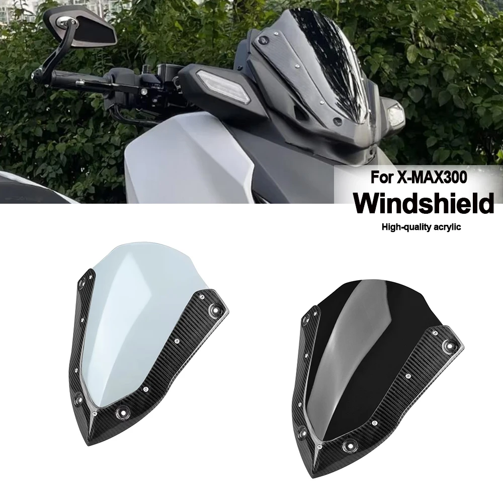 

For YAMAHA X-MAX300 XMAX300 X-MAX 300 XMAX 300 2023 2024 New Motorcycle Front Windshield Windscreen Deflector Fairing
